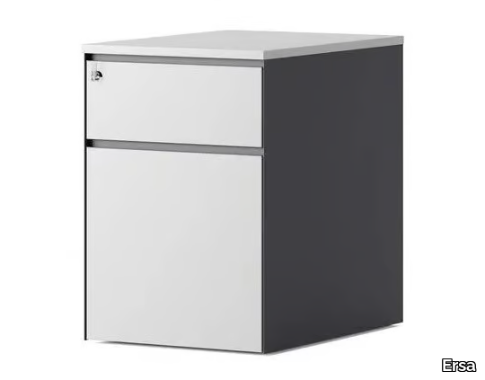 ARCADIAN - Melamine office drawer unit with lock _ Ersa