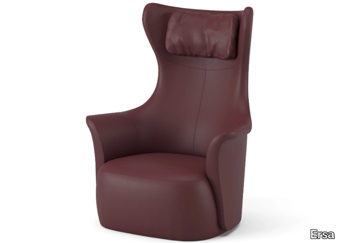 LA LUNA - Wing leather armchair _ Ersa