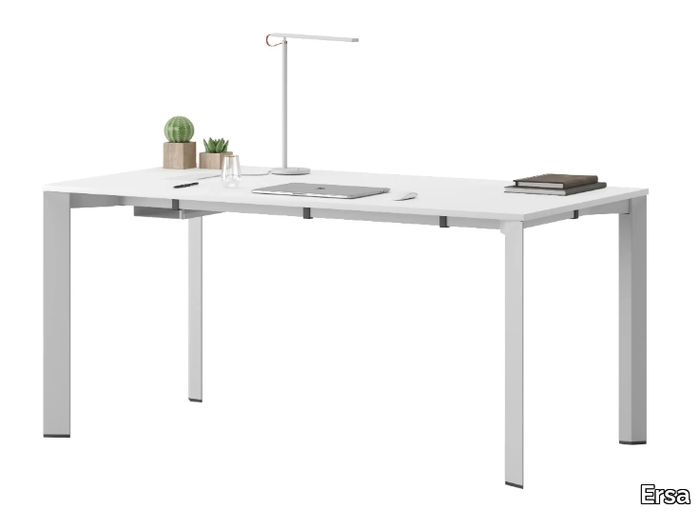 LUTA - Rectangular workstation desk with laminate top _ Ersa