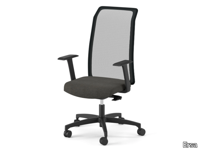 NORA - Swivel fabric office chair with castors _ Ersa