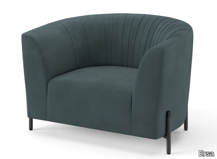 RHEA - Fabric armchair with armrests _ Ersa