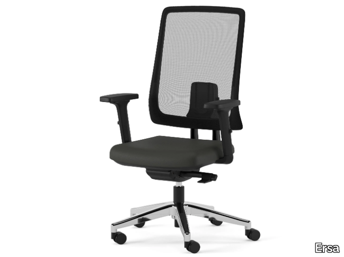 SNAP - Swivel fabric office chair with 5-Spoke base with castors _ Ersa