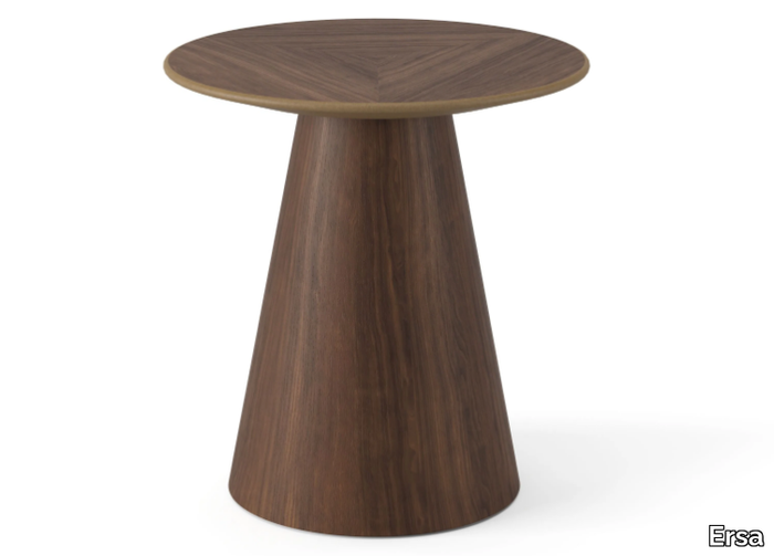 TEAR - Round wooden coffee table _ Ersa