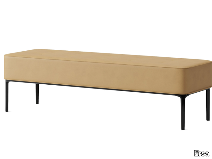 TERRA - Upholstered leather bench _ Ersa