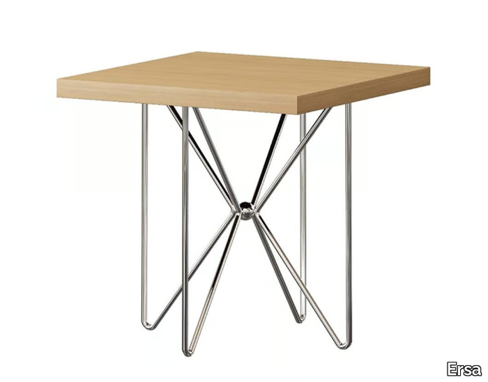 KILIG - Square laminate coffee table and metal base _ Ersa