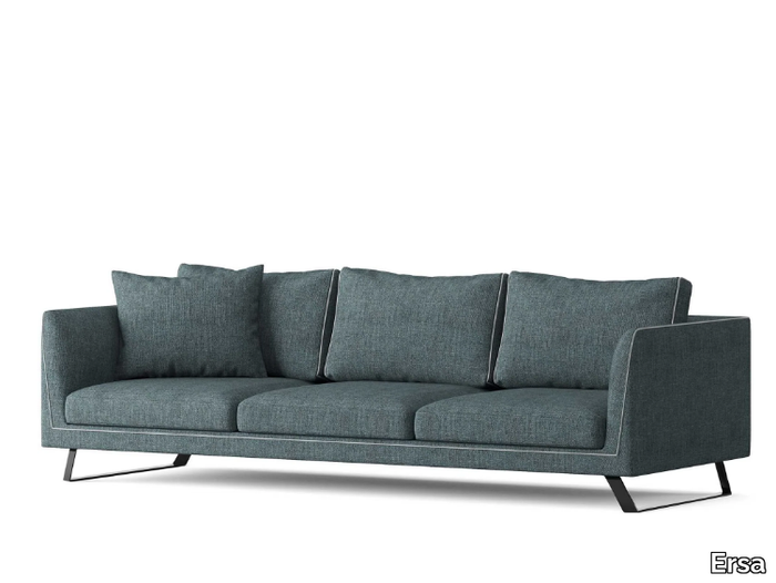 LELA - 3 seater sled base fabric sofa _ Ersa