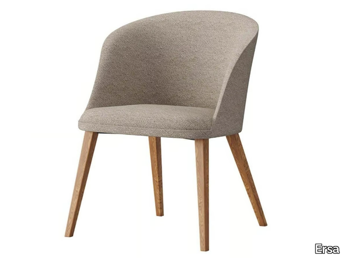 PREMIER - Upholstered fabric chair with armrests _ Ersa