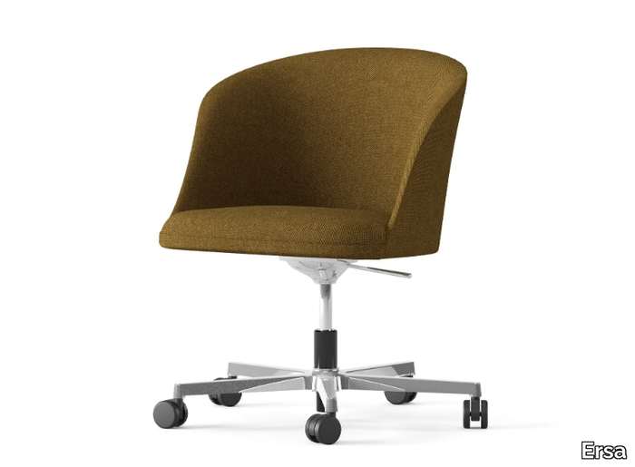 PREMIER - Height-adjustable fabric office chair with armrests with 5-Spoke base _ Ersa