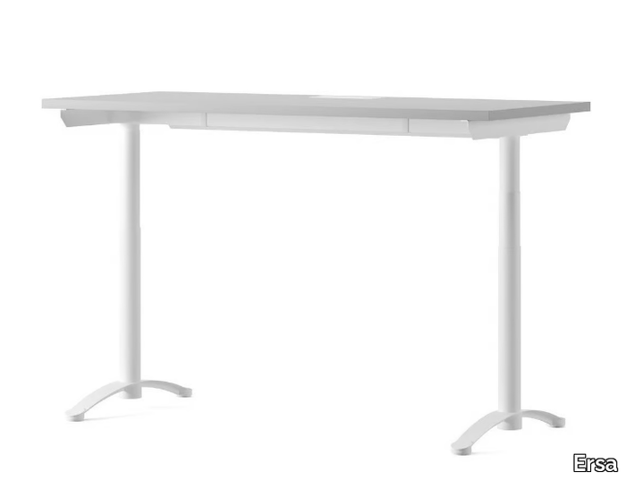 ROY - Height-adjustable rectangular laminate workstation desk _ Ersa