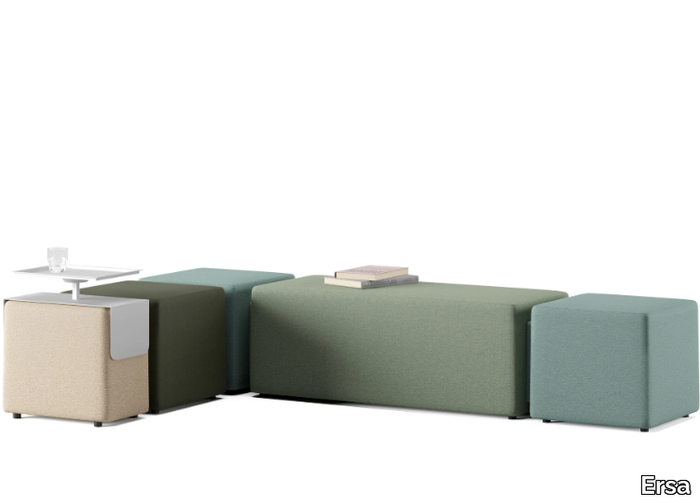 TRAPEZE - Modular fabric pouf _ Ersa