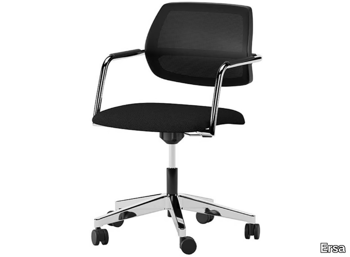 ALEGRIA - Height-adjustable fabric office chair with castors _ Ersa