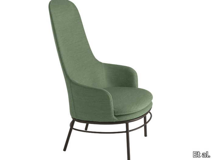 AGAMI 1156 - Upholstered fabric armchair high-back _ Et al.