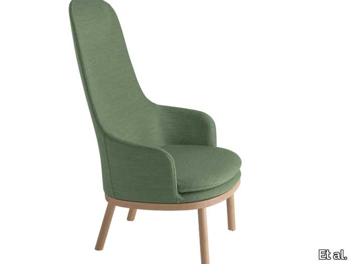 AGAMI 1166 - Upholstered fabric armchair high-back _ Et al.