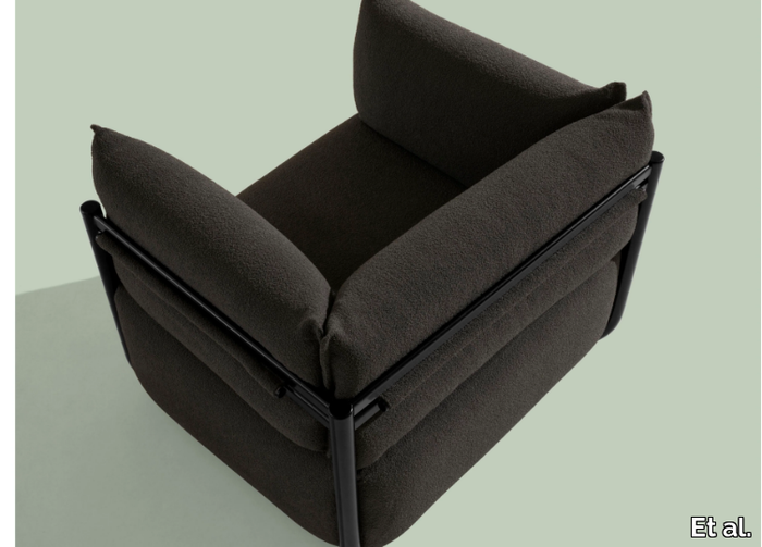 COSMO 1520 - Fabric garden armchair with armrests _ Et al.