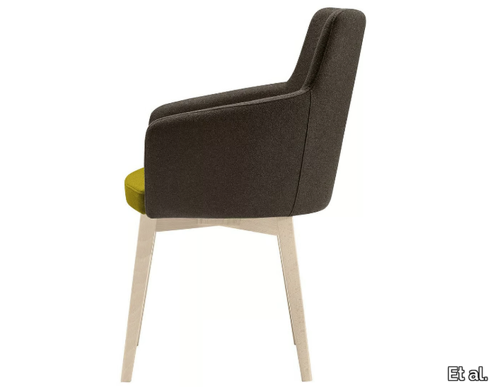 MARKA 570 - Upholstered wooden easy chair _ Et al.