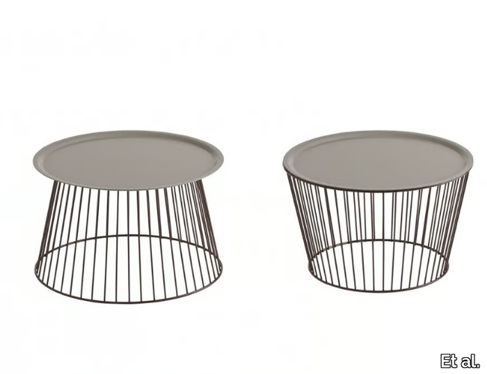 NOODLE - Round steel coffee table _ Et al.