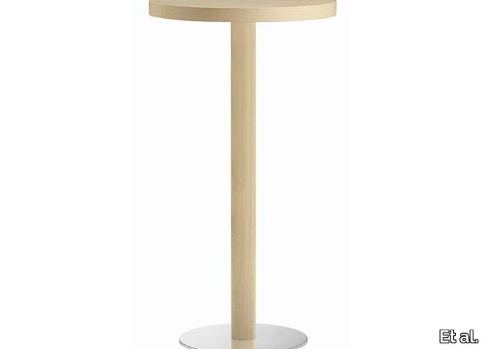 XT 477A - Round wooden high table _ Et al.