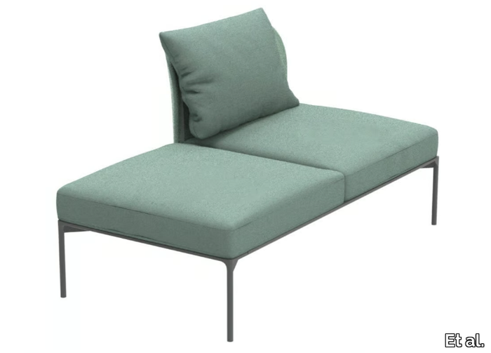 BLOOM 1206 DX/SX - Upholstered bench with back _ Et al.