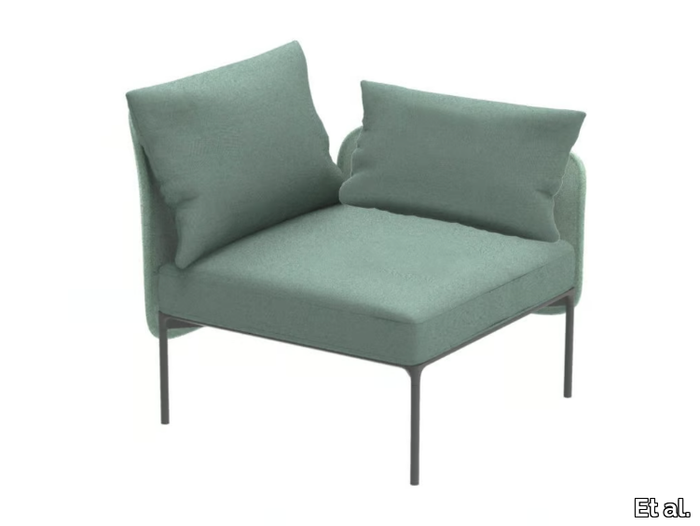 BLOOM 1202 DX/SX - Corner modular fabric armchair _ Et al.