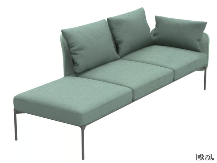 BLOOM 1219 DX/SX - 3 seater fabric sofa _ Et al.