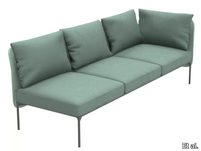 BLOOM 1220 DX/SX - Modular 3 seater fabric sofa _ Et al.