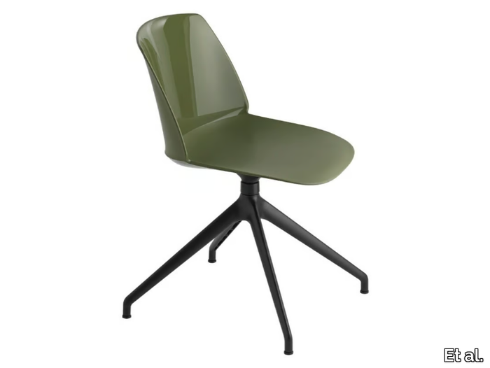 CLASSY 1086 - Swivel trestle-based polypropylene chair _ Et al.