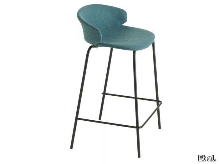 CLASSY 1092BM - High fabric stool with back _ Et al.