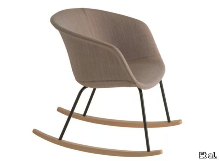 DUNK 1196M - Rocking upholstered fabric chair _ Et al.