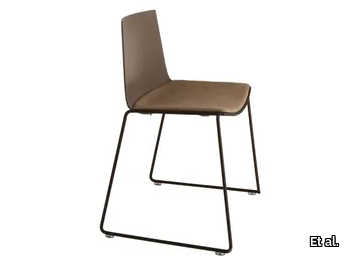 CUBA 622N - Sled base chair with integrated cushion _ Et al.