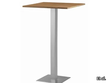 XT 479AQ - Square steel and wood high table _ Et al.