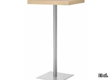 XT 495AT - Square steel and wood high table _ Et al.