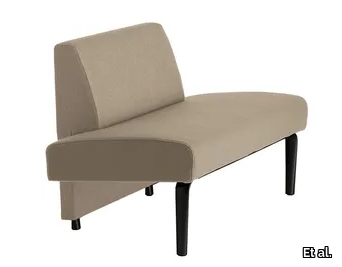 AMBIT 1050 - Fabric bench seating with back _ Et al.