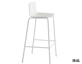 CUBA 1623 - High polypropylene stool with footrest _ Et al.