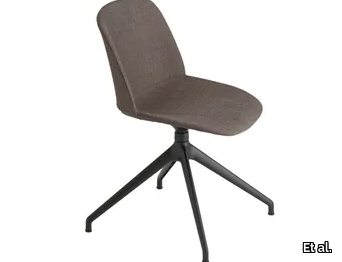 CLASSY 1086M - Swivel trestle-based fabric chair _ Et al.