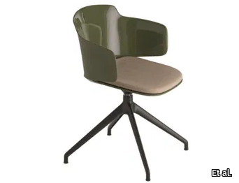 CLASSY 1087N - Swivel polypropylene chair with armrests _ Et al.