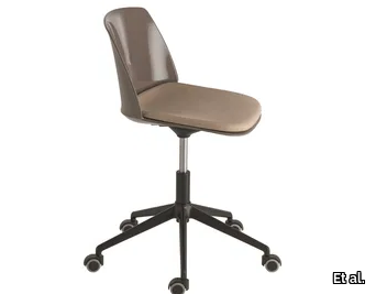 CLASSY 1088N - Swivel polypropylene office chair with castors with 5-Spoke base _ Et al.