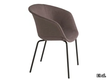 DUNK 1191M - Upholstered fabric chair with armrests _ Et al.