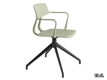 SNAP 1109 - Swivel polypropylene chair with armrests _ Et al.