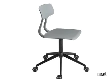 SNAP 1110 - Height-adjustable polypropylene office chair with 5-Spoke base _ Et al.