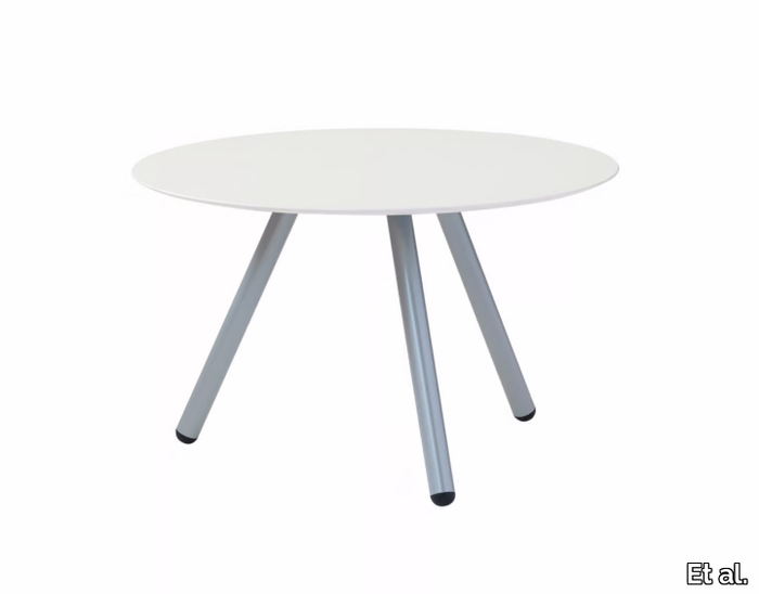 JET 521T - Round coffee table with steel legs _ Et al.