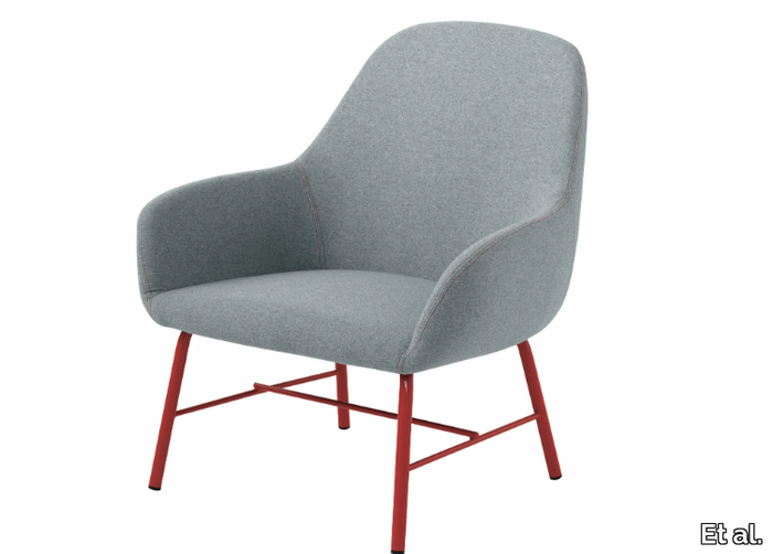 MYRA 655 - Fabric armchair with armrests _ Et al.