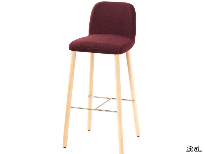 MYRA 658 - Upholstered fabric counter stool _ Et al.