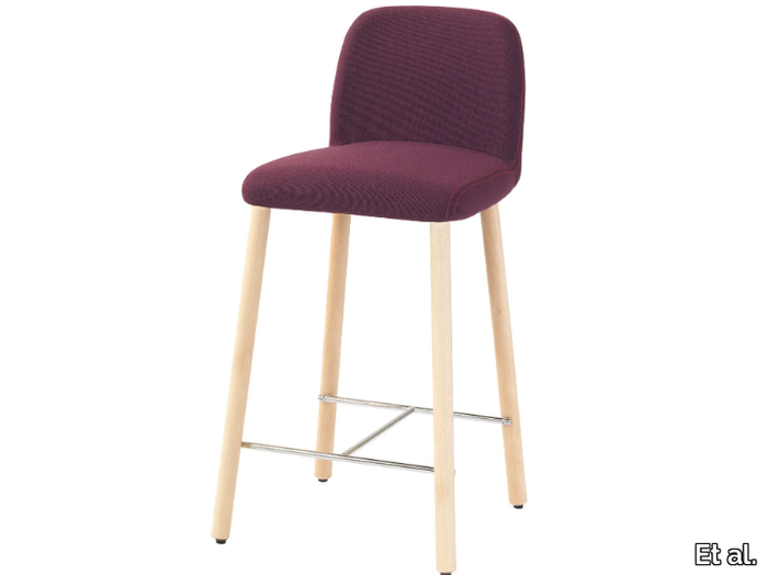 MYRA 658B - Upholstered fabric counter stool _ Et al.