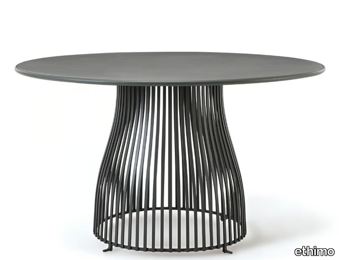 VENEXIA - Round aluminium garden table _ Ethimo