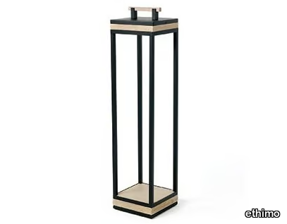 CARRÈ XL - LED teak floor lamp _ Ethimo