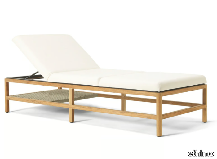 GRAND LIFE - Recliner teak sun lounger _ Ethimo