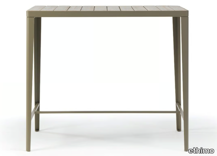 LAREN - Rectangular teak high table _ Ethimo