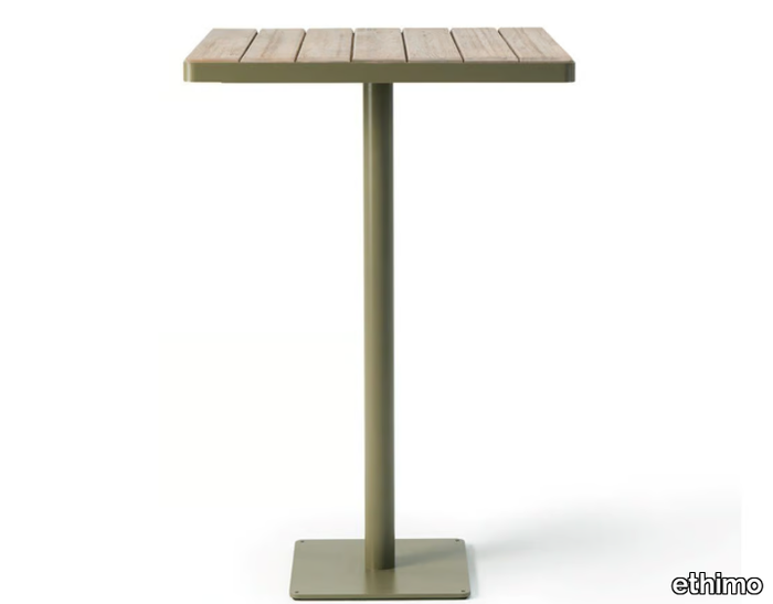 LAREN - Square teak high table _ Ethimo