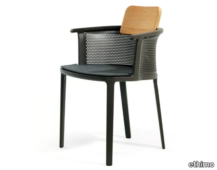 NICOLETTE - Stackable aluminium garden chair _ Ethimo