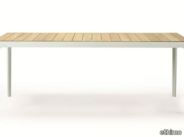 PLAY - Rectangular teak garden table _ Ethimo